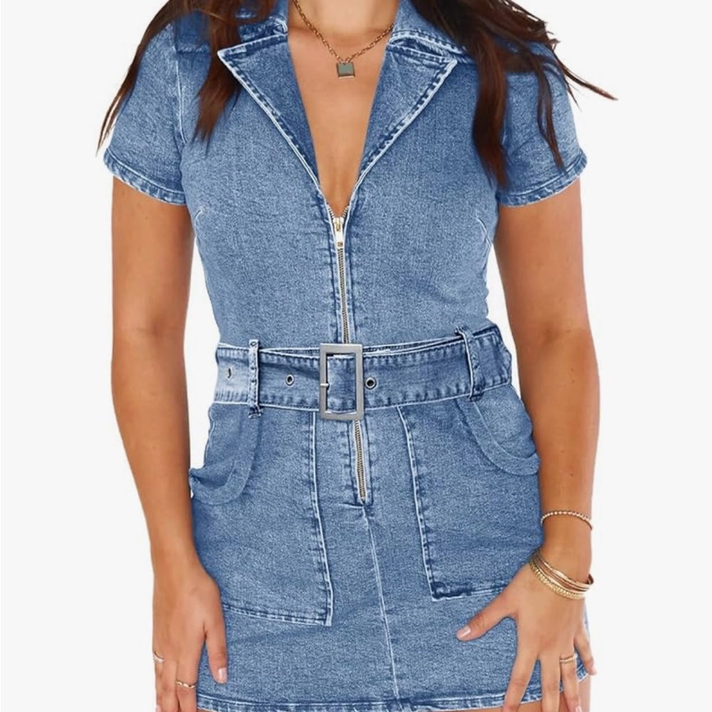 Demin dress medium bachelorette cowgirl themes jeans mini bodycon dress